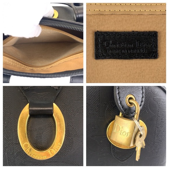 Dior Dior Vintage Trotter Black PVC Handbag Canvas Handbag - Picture 9 of 9